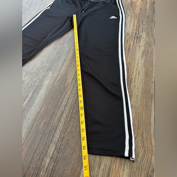 Adidas Performance Climacool Black White Stripe Track Pants Womans Size L 16/18 - Picture 6 of 14